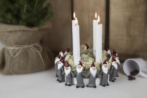  Tomtering Adventsljusstake gr&aring; - Hus-modern.se