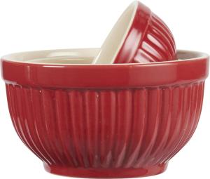 Mynte Set med keramikskålar röd - mini 3 st - Hus-modern.se