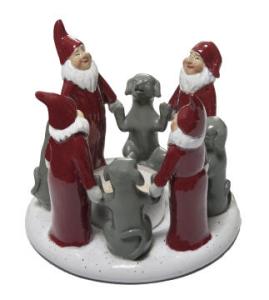  Tomterockring - v&auml;rmeljusstake liten - r&ouml;d - Hus-modern.se