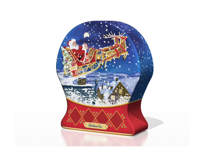 Julkakburk - snöglob tomte 19x16x5,9 cm - Hus-modern.se