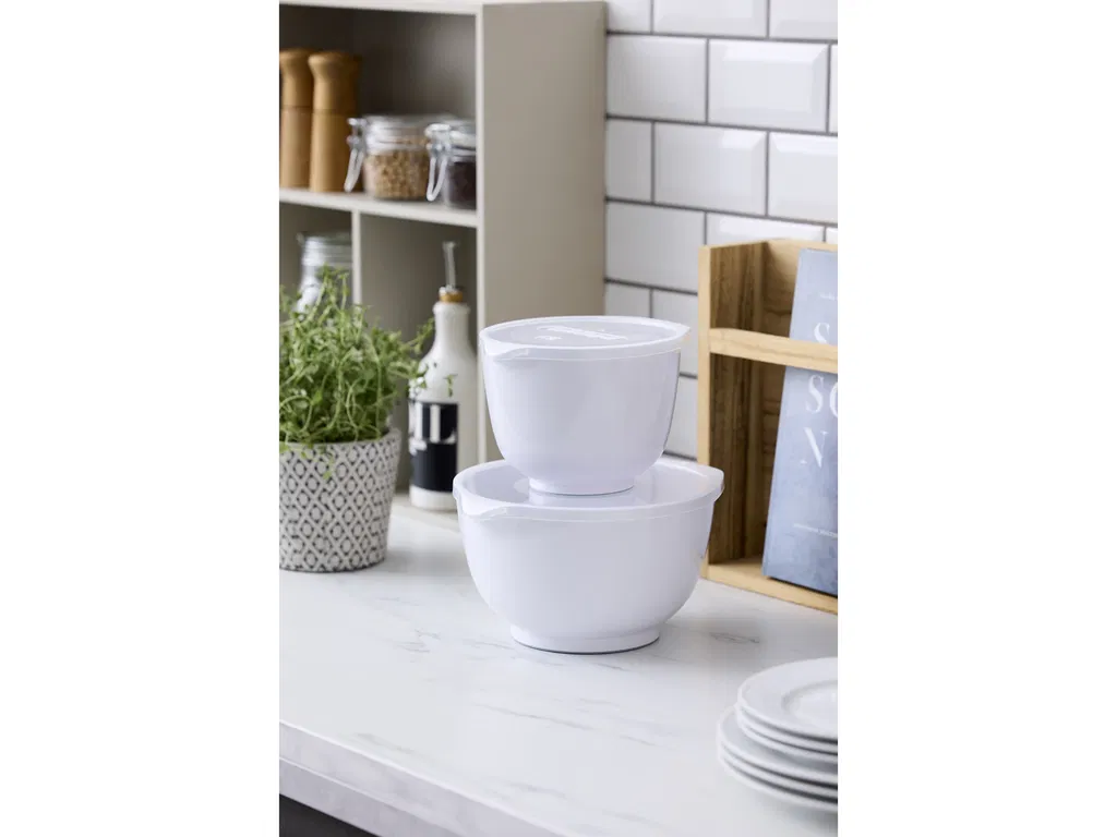  Set med 2 Marghereteskålar inkl lock - Vit - Hus-modern.se