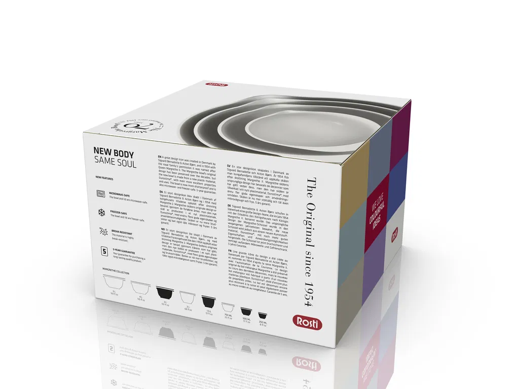  Set med Marghereteskålar inkl lock - Röd - Hus-modern.se