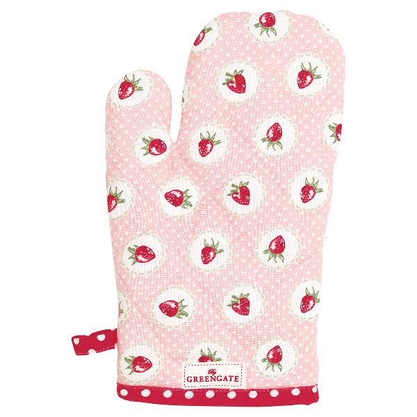 GreenGate Grillhandske Strawberry pink Barnstorlek - Hus-modern.se