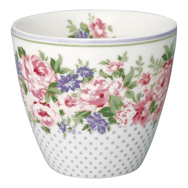 GreenGate Lattemugg Rose white - Hus-modern.se