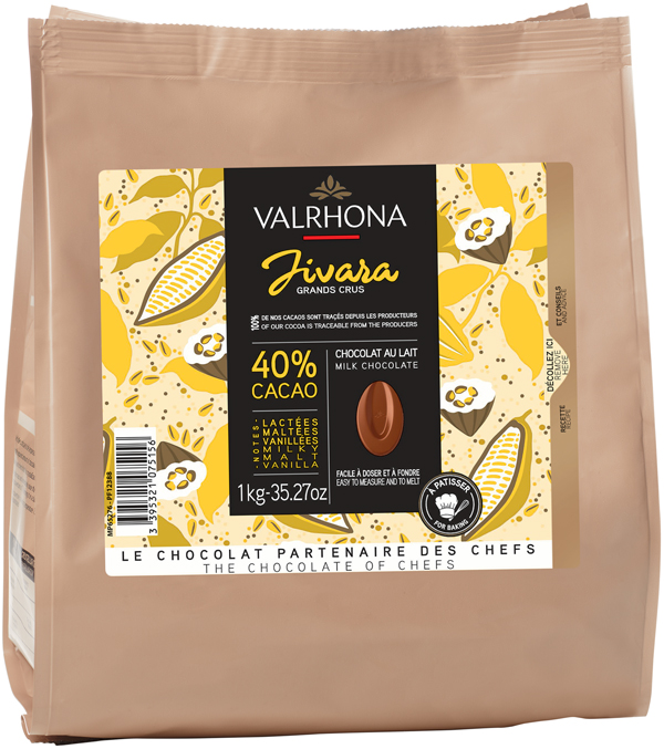 Valrhona Jivara 40% bakchoklad 1 kg - Hus-modern.se