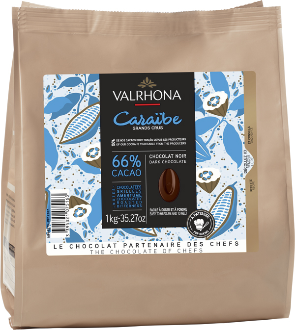 Valrhona Valrhona Caraibe Bakchoklad 66% 1 kg - Hus-modern.se