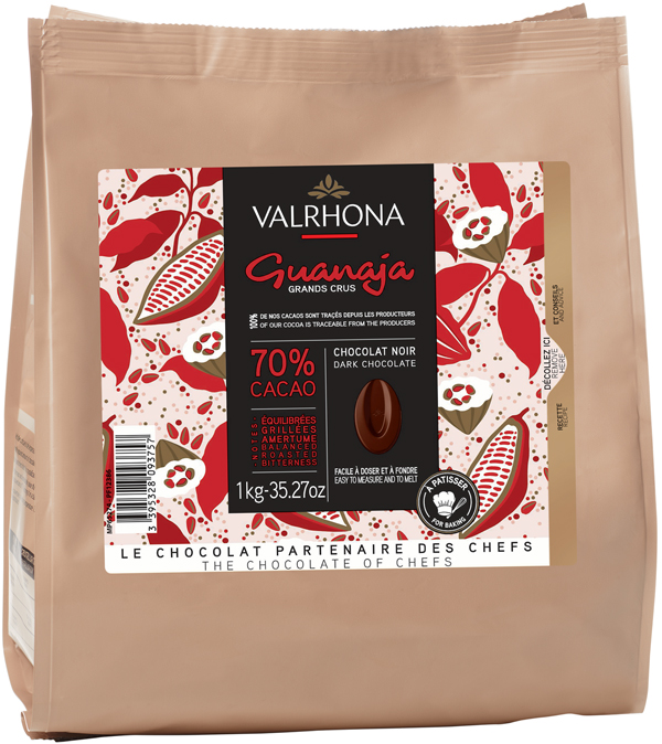 Valrhona Bakchoklad Guanaja mörk choklad 70% 1 kg - Hus-modern.se