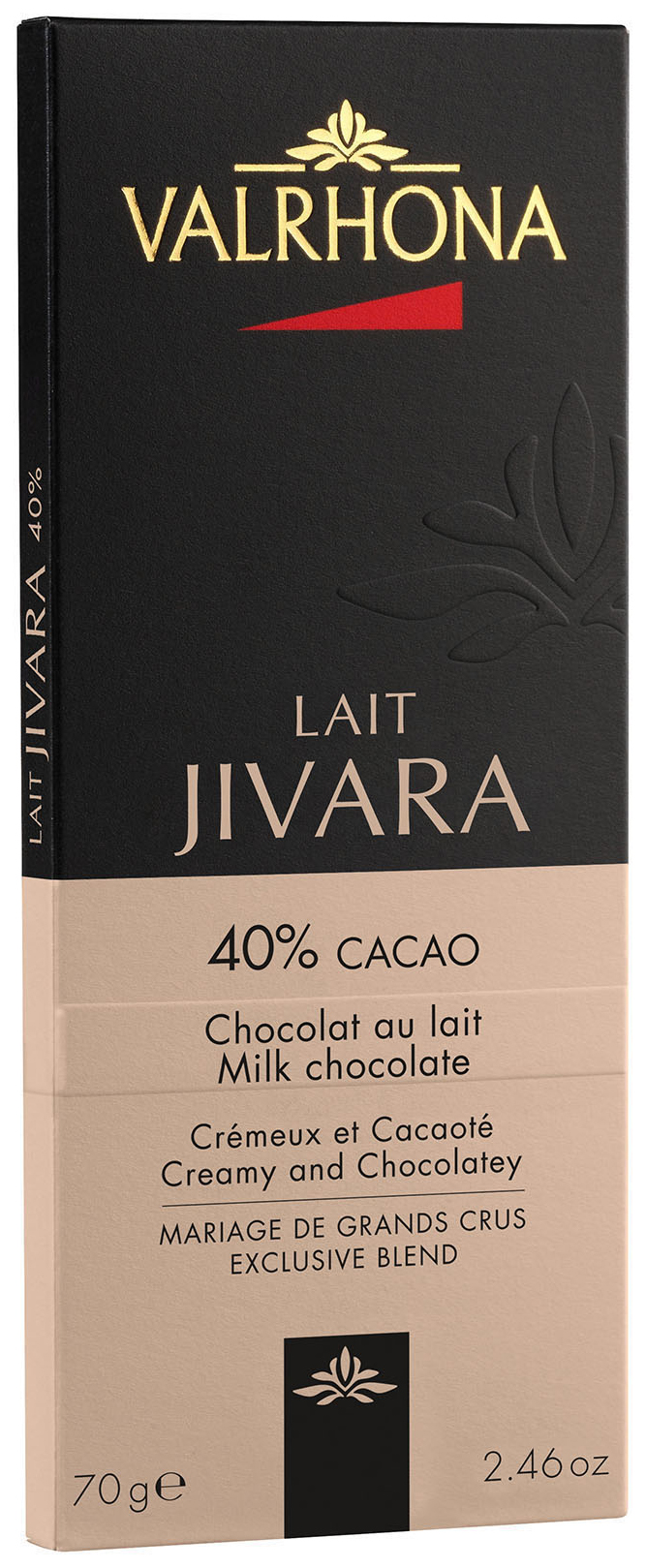 Valrhona Jivara 40% kaka 70 g - Hus-modern.se