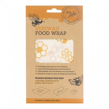 Bee's wax wrap Matfolie av bivax - Medium 1 st 25 x 28 cm - Hus-modern.se