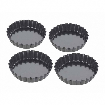 Tala Pajformar med lös botten - 4 pack, non stick - 10 cm - Hus-modern.se