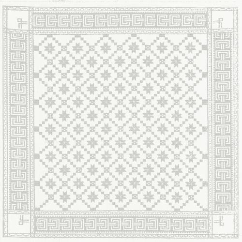  Linneduk Åttebladrose 80 x 80 cm - Hus-modern.se