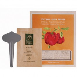 Fröpåse och etikett - Paprika - Hus-modern.se