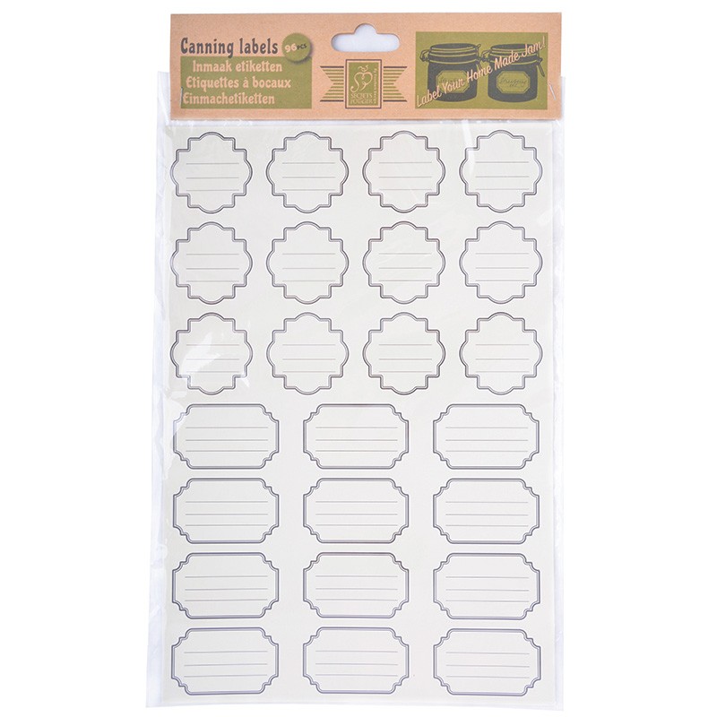 Syltetiketter - 96 pack - Hus-modern.se
