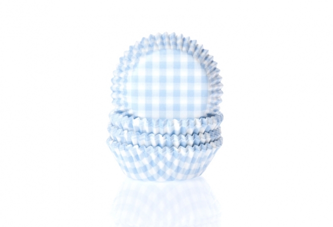 House of Marie Muffinsform - Cupcakeform Gingham Babyblå - Hus-modern.se