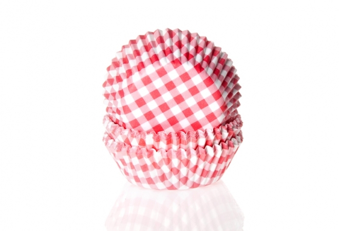 House of Marie Muffinsform - Cupcakeform Gingham Röd - Hus-modern.se