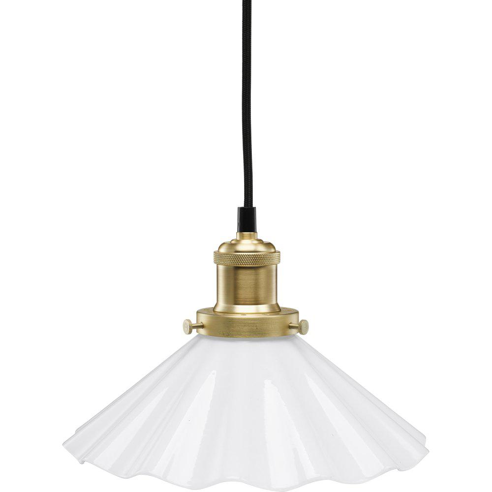 Veckad Skomakarlampa vit 24 cm - Hus-modern.se
