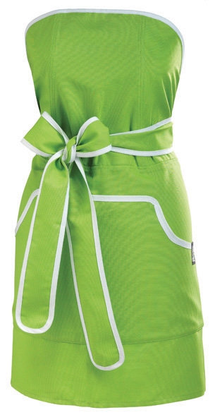  Cupcake-förkläde Grönd med vita kantband - Hus-modern.se