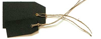Svart Hängetikett 5*8 cm - Hus-modern.se