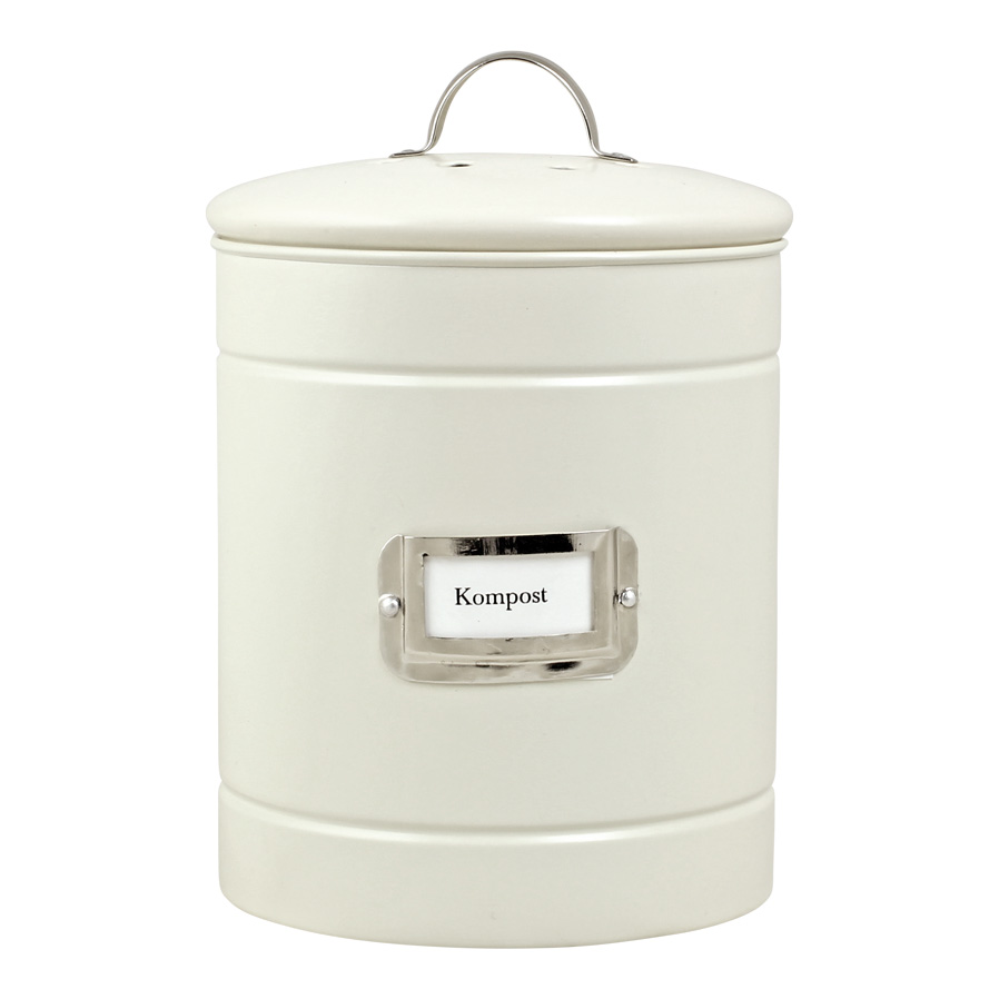 Plåtburk Hilma Kompost Off White/Nickel - Hus-modern.se