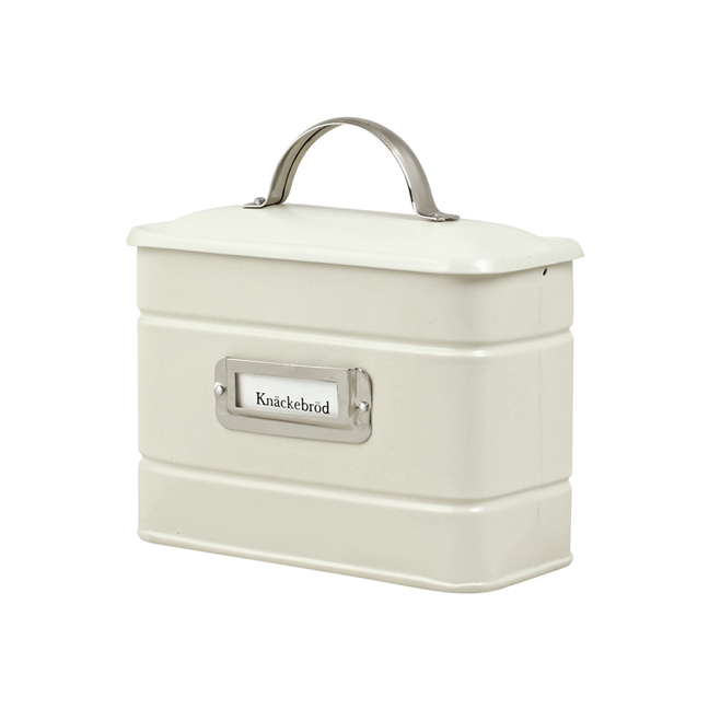 Plåtburk Hilma Knäckebröd Off White/Nickel - Hus-modern.se