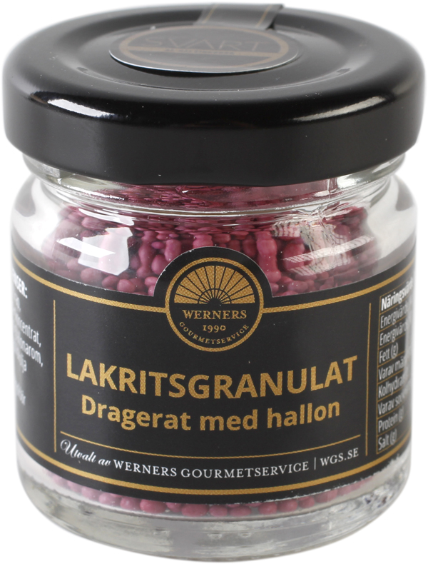 Werners Lakritsgranulat Hallon 25 g - Hus-modern.se