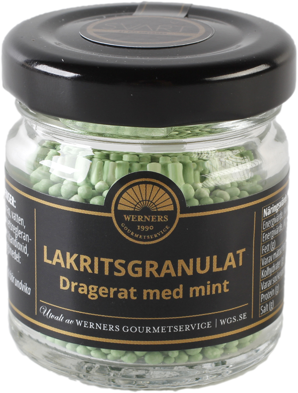 Werners Lakritsgranulat Mint 25 g - Hus-modern.se